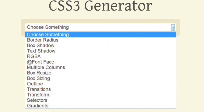 CSS3 Generator