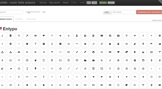 Fontello   easy iconic fonts composer