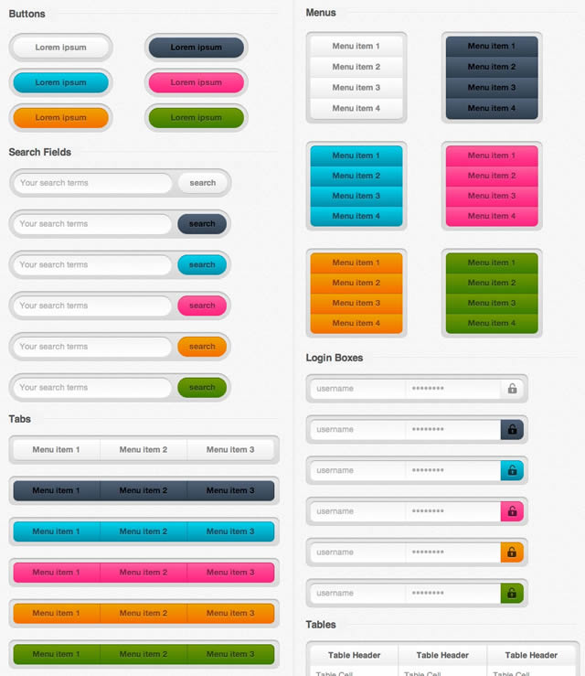 Designer CSS UI Kit