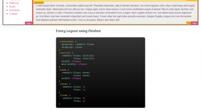 CSS   flexbox